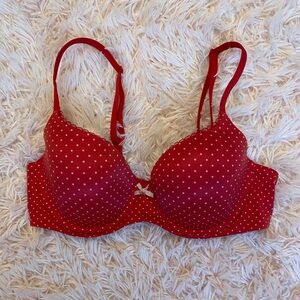 ✰ NWOT red polka dot victoria's secret bra ✰